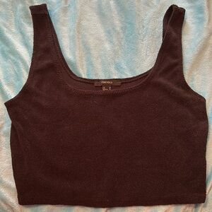 Forever 21 Black Cropped Tank Top